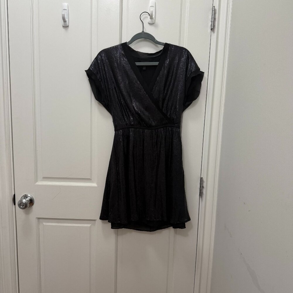 Monogram By Banana Republic Limited Ed. Black Sequin S/L Dress NWT, Size 0